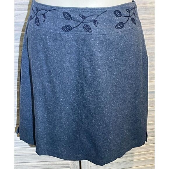 J. Jill Stretch Sz 16 Wool/Silk Blend Skirt - Picture 1 of 10